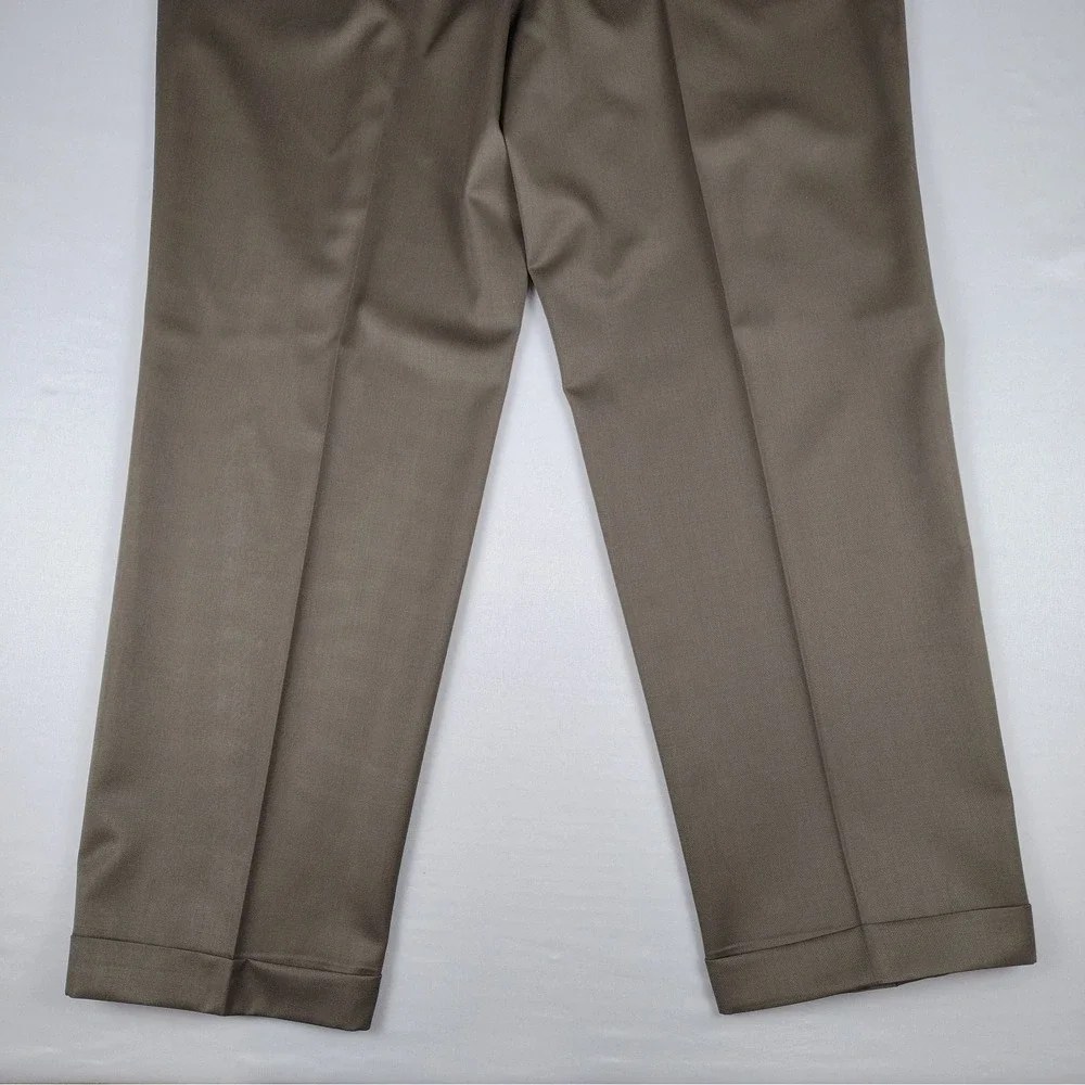 Vtg Ralph Lauren Polo University Mens 42x32 Super 100's Wool Pleated Dress Pants